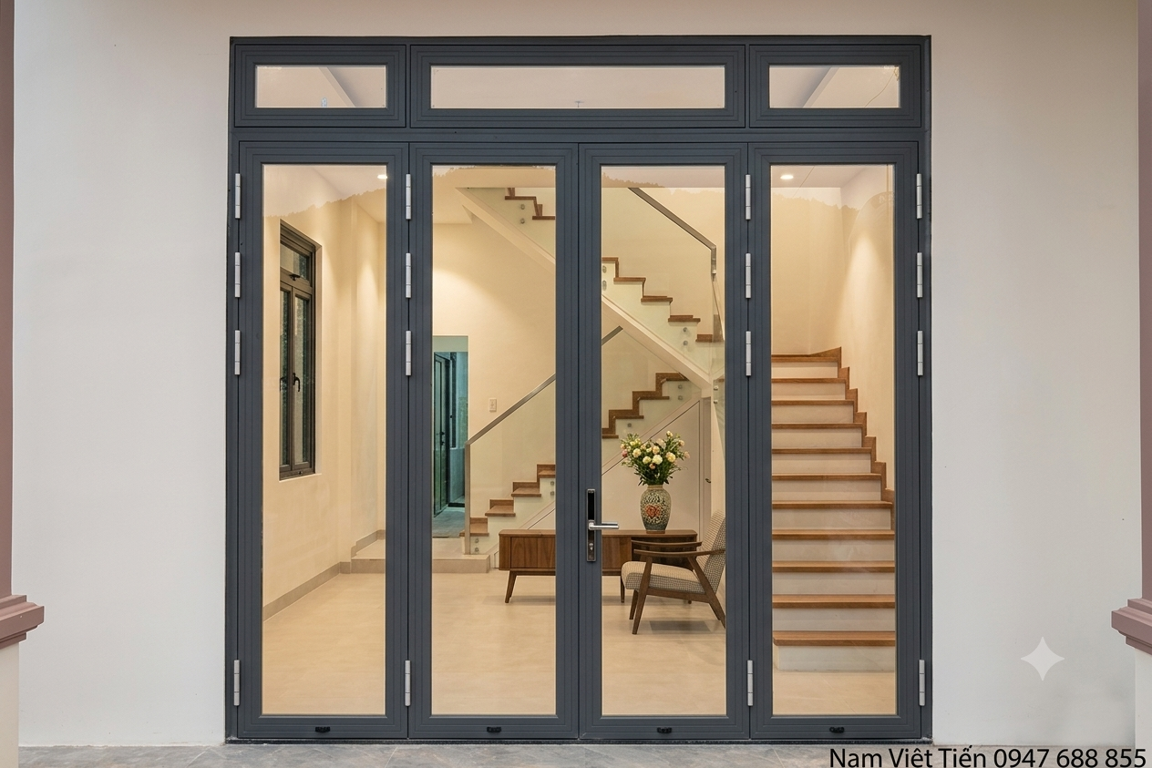 cửa nhôm xingfa mở quay 2 cánh cao cấp cửa nhôm xingfa mở quay 2 cánh cao cấp