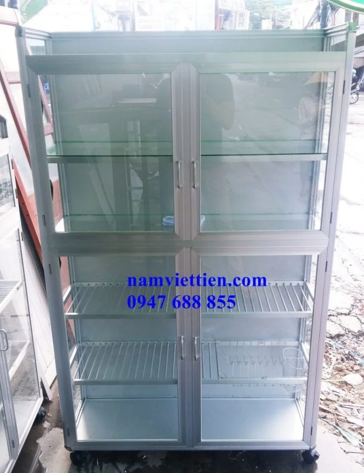 tủ nhôm giá bao nhiêu tủ bếp inox vân gỗ