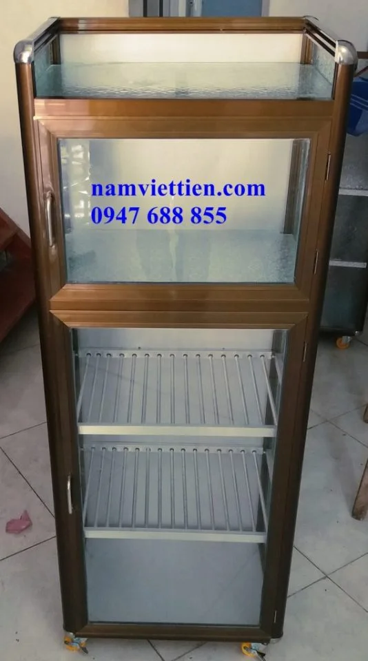 Tủ chén nhôm kính mini Tủ chén nhôm kính mini