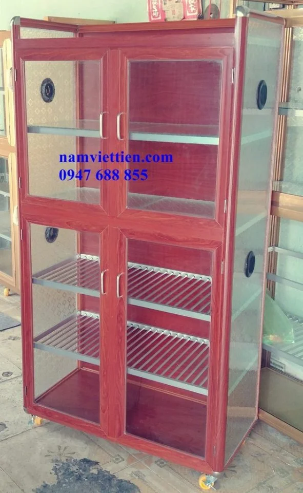 Tủ chén nhôm kính giá rẻ Tủ chén nhôm kính giá rẻ