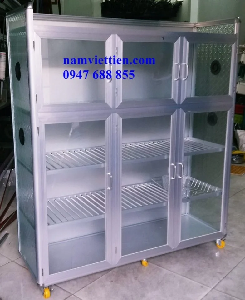 Tủ chén nhôm kính tủ bán hàng nhôm kính