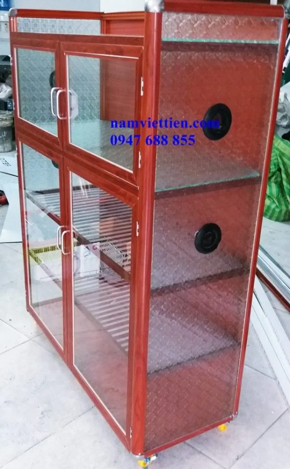 tủ chạn bát nhôm kính tủ chạn bát