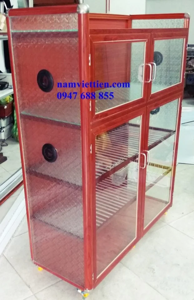 Tủ chén nhôm kính cao cấp HCM Tủ chén nhôm kính cao cấp HCM