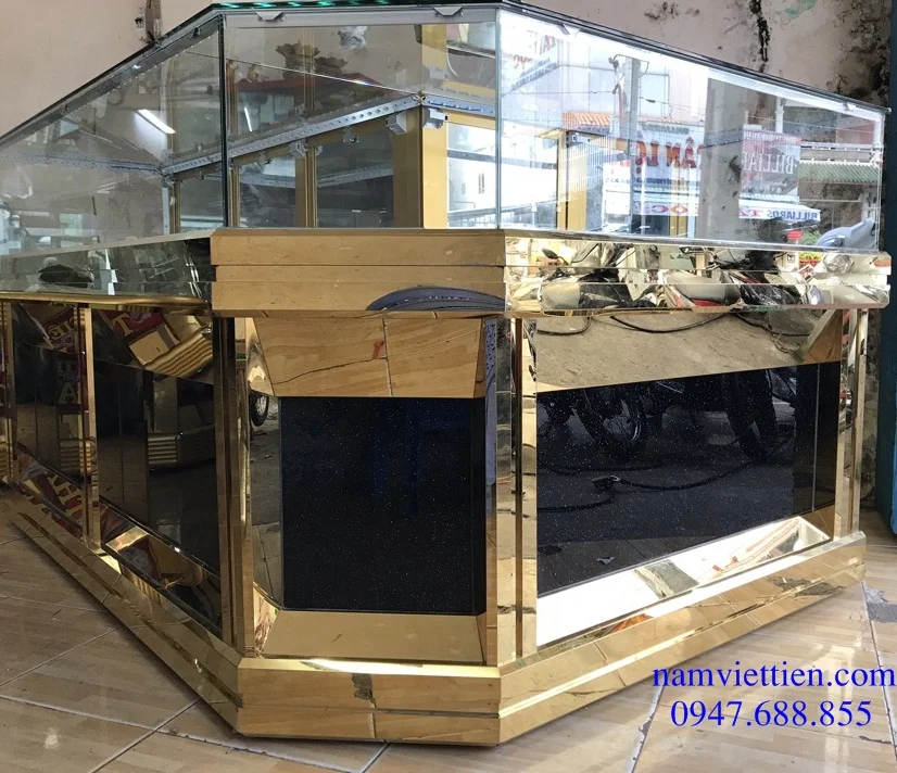 bán tủ bán vàng thanh lý tủ trưng bày trang sức