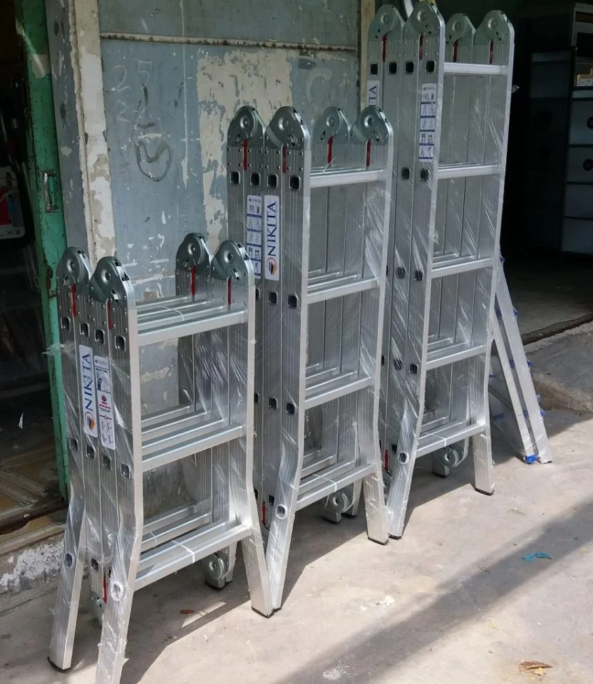 Thang nhôm gấp 4 khúc giá rẻ