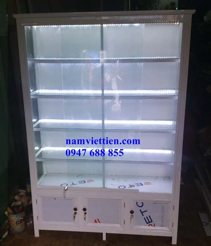 Mẫu tủ bán mỹ phẩm nước hoa