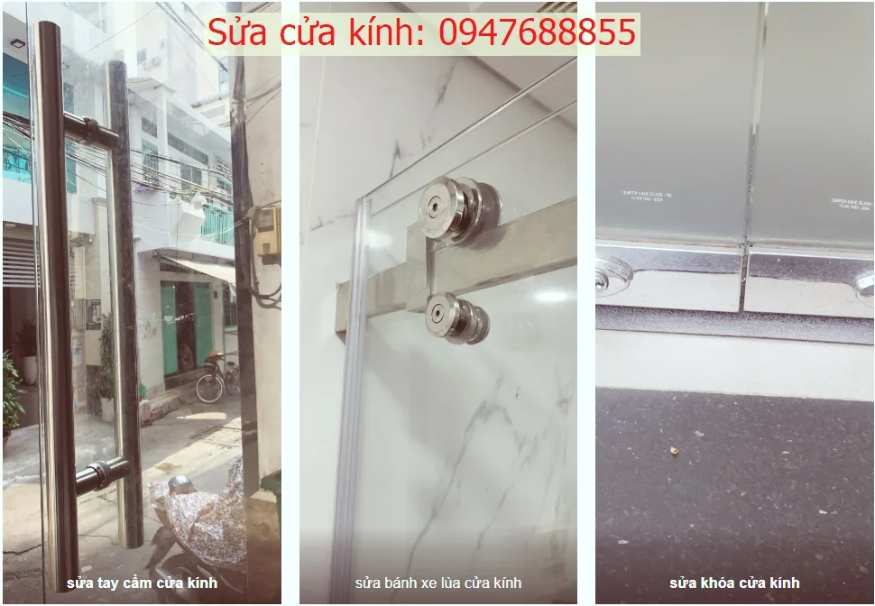 sửa cửa kính văn phòng sửa cửa kính bị xệ