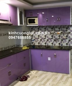 Tủ bếp nhôm kính giá rẻ TPHCM