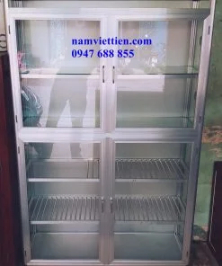 tủ nhôm đựng chén bát treo tường
