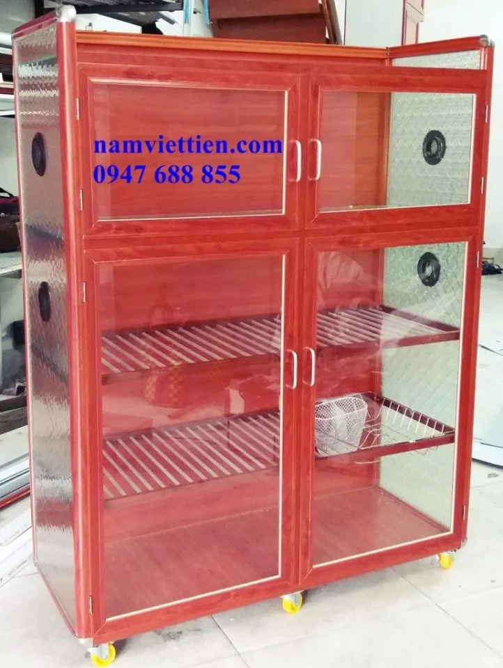 tủ nhôm đựng chén bát