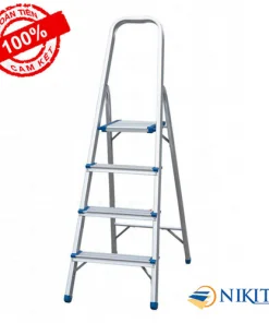 Thang nhôm ghế gấp tay vịn Nikita AL04 cao cấp