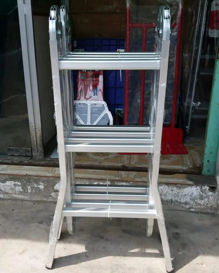 thang nhôm gấp 4 khúc chữ m giá rẻ
