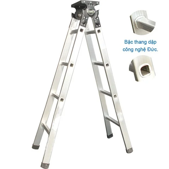 Thang nhôm chữ A phổ thông TA15 cao 1m5
