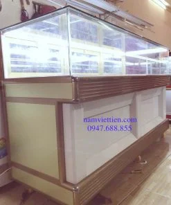 Mẫu tủ bán vàng nhôm kính