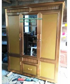 Tủ đựng áo quần nhôm kính cao cấp